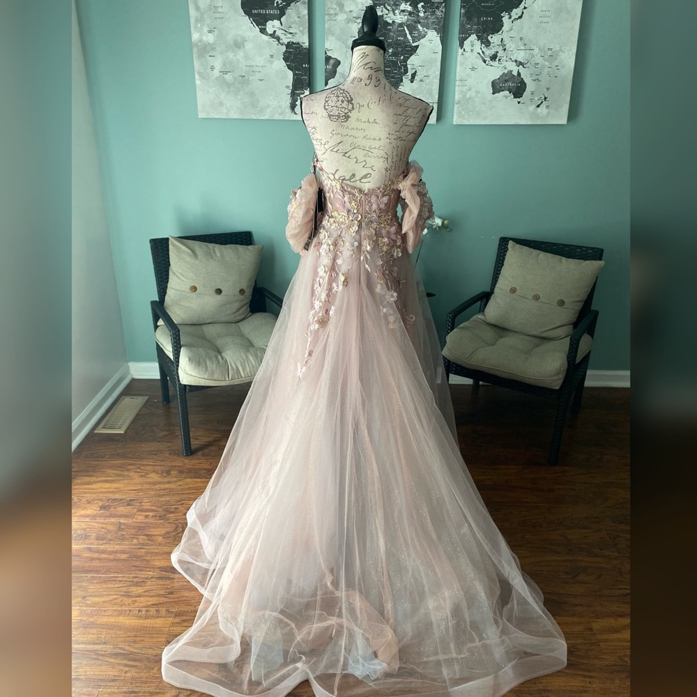 SOLD OUT Elegant a line ball gown, prom dress, pageant or non traditional - Picture 4 of 7